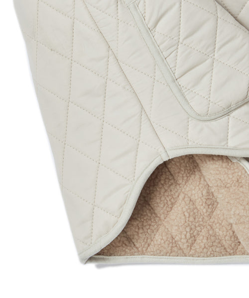 [WOMENS EDITION] ILP PATCH POINT QUILTED VEST IVORY