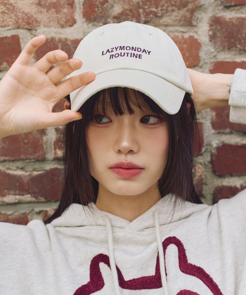 Basic Lettering Logo Ball Cap (4 Colors)