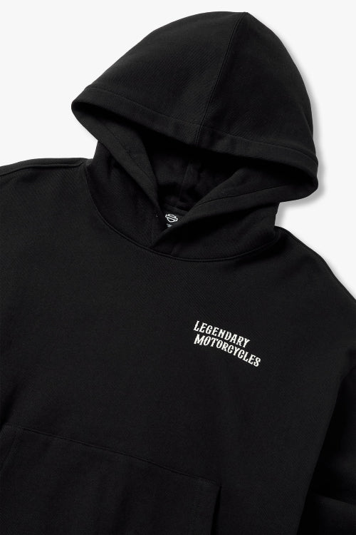 [Korea] Flame Tiger Pullover Hoodie Black_HH15309321