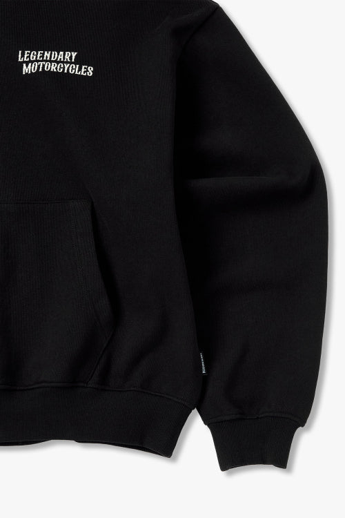 [Korea] Flame Tiger Pullover Hoodie Black_HH15309321