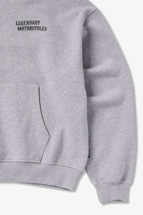 [Korea] Flame Tiger Pullover Hoodie Melange Gray_HH15309321