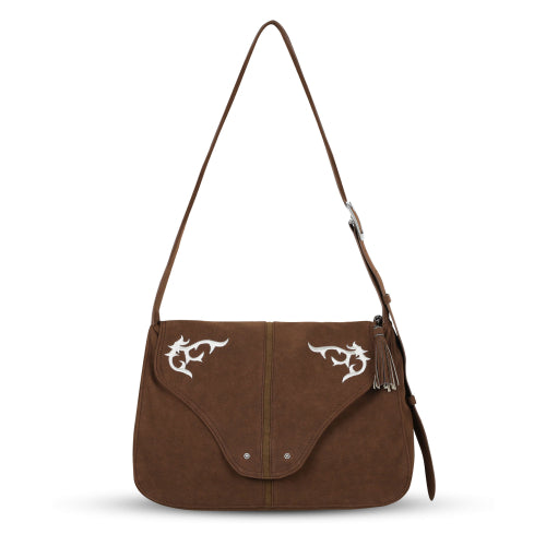 Suede Western Fringe Bag