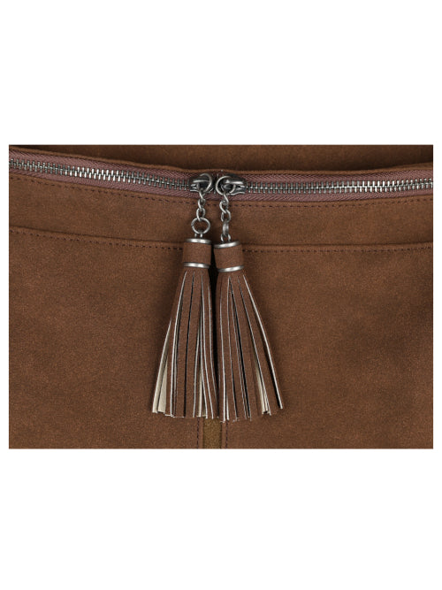 Suede Western Fringe Bag