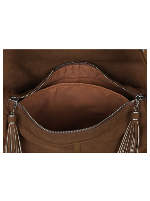 Suede Western Fringe Bag