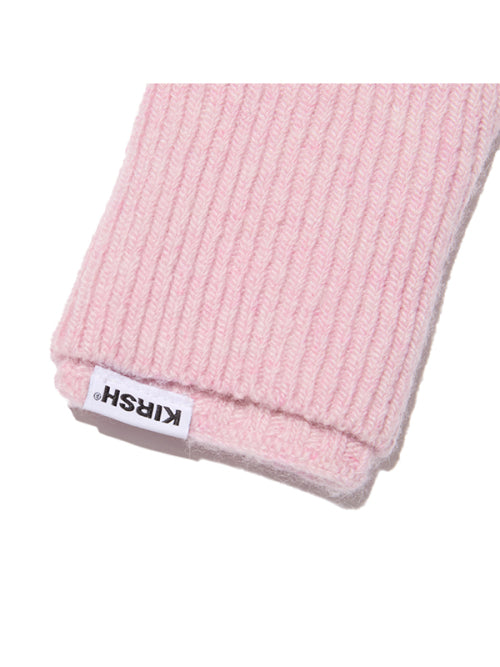 Cherry Knit Gloves & Warmer Set [Pink]