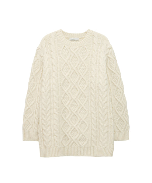 Long Twist Knit OPS (ivory)