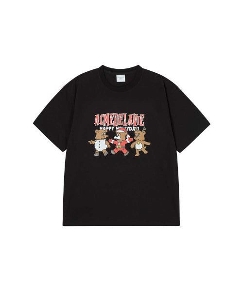 AC BEAR FRIEND X-MAS SHORT SLEEVE T-SHIRT (3COLOR)
