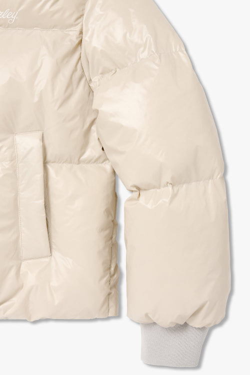 [Women] Short Puffer Down Beige_HH26104003