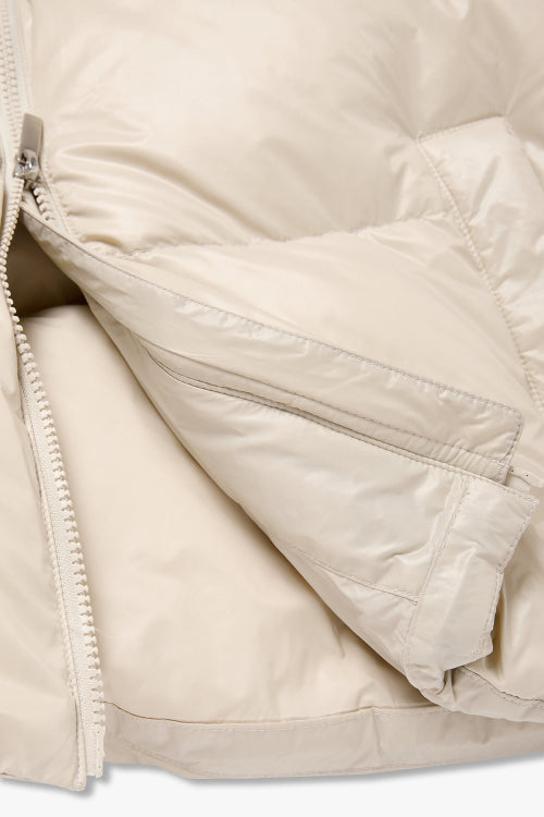 [Women] Short Puffer Down Beige_HH26104003