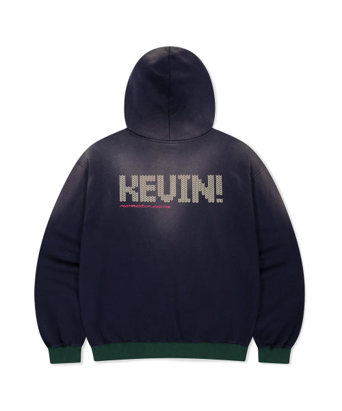 [HOME ALONe] Knit Effect Daybreak Hoodie Navy