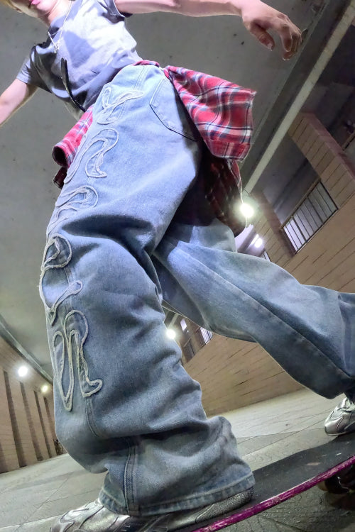 [GGUM X DEINET] DENIM PANTS IN BLUE - M