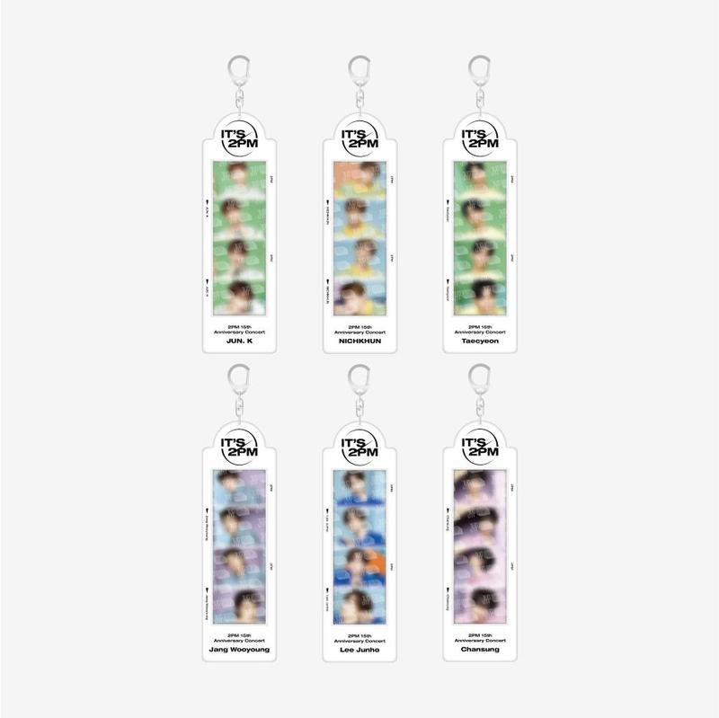 4 CUT PHOTO HOLDER KEYRING SET - IT'S 2PM