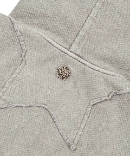 ★[LE SSERAFIM Chaewon Worn] 【ULKIN】Mugung Vintage Two-Way Hooded Zip-Up_Oatmeal
