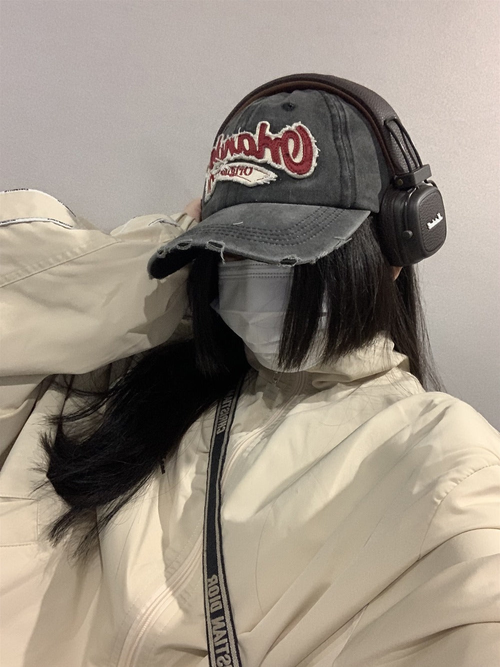 ★[ZEROBASEONE Zhang Hao Worn] vintage damage ball cap