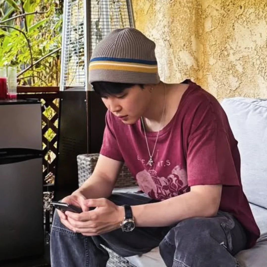 ★[BTS Jimin & RM Worn]【KHAKIS】Roam Knit Hat Sage