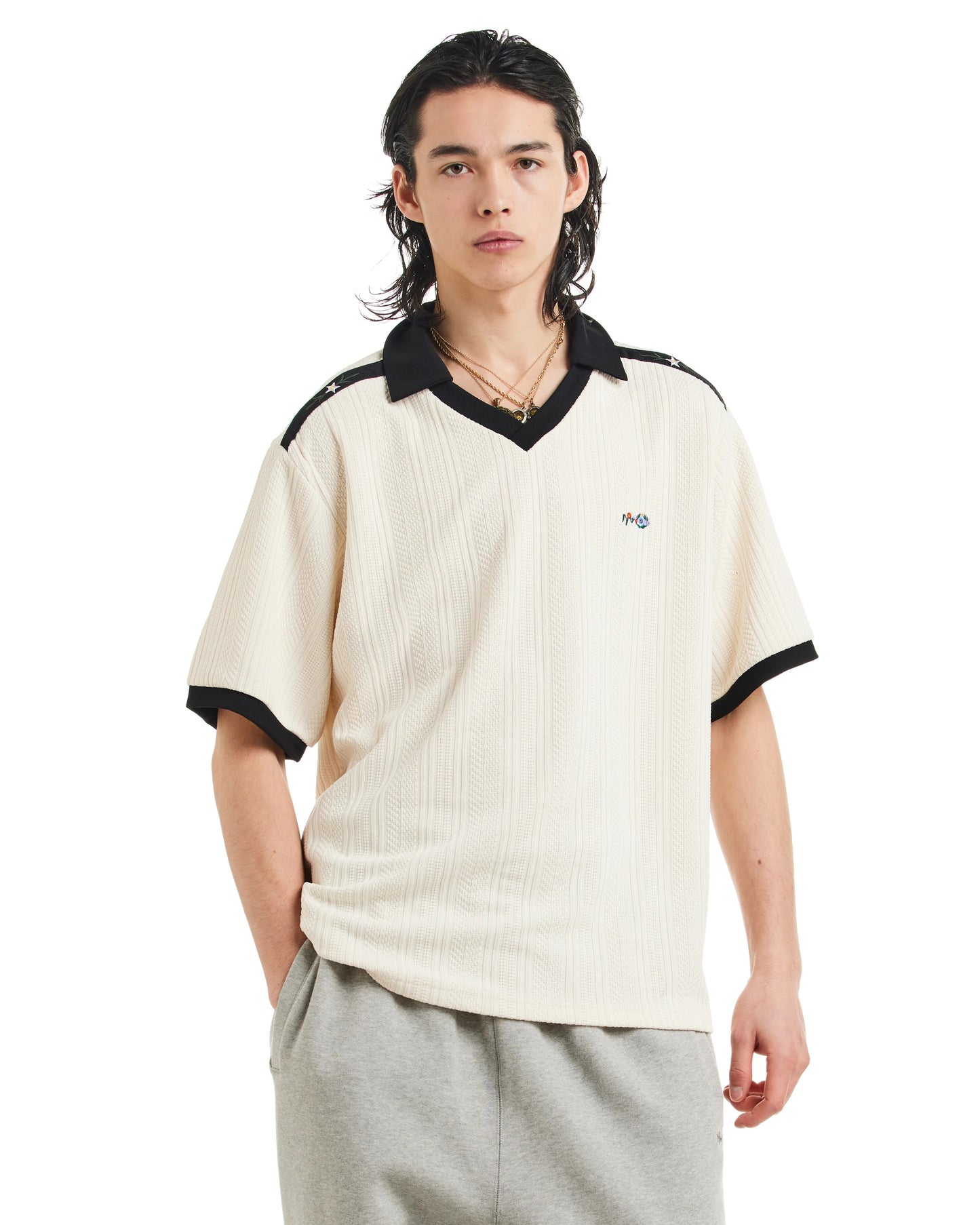 ★[TOMORROW X TOGETHER Subin Worn] 【NOSTASY】FLORAL LOGO POLO