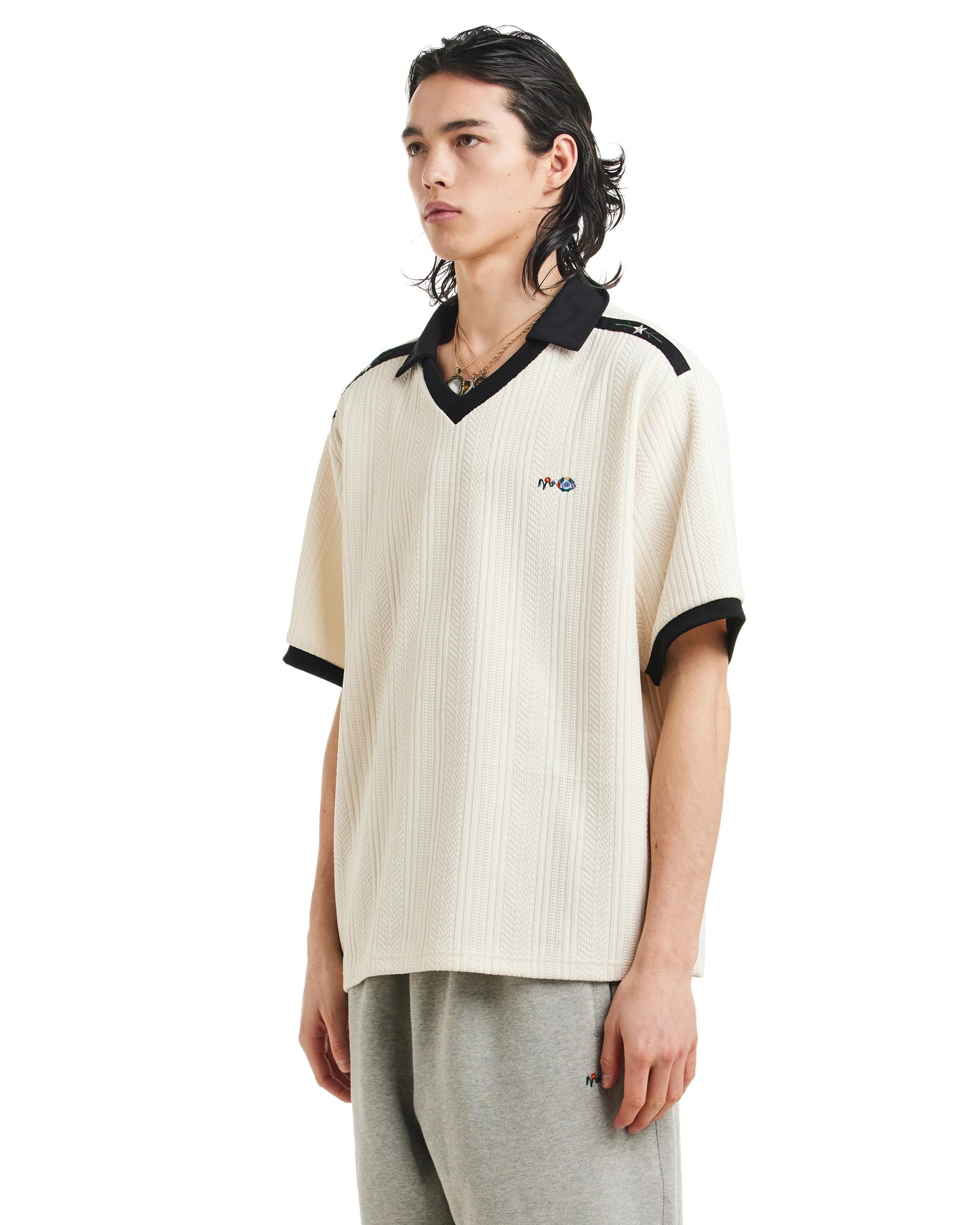 ★[TOMORROW X TOGETHER Subin Worn] 【NOSTASY】FLORAL LOGO POLO