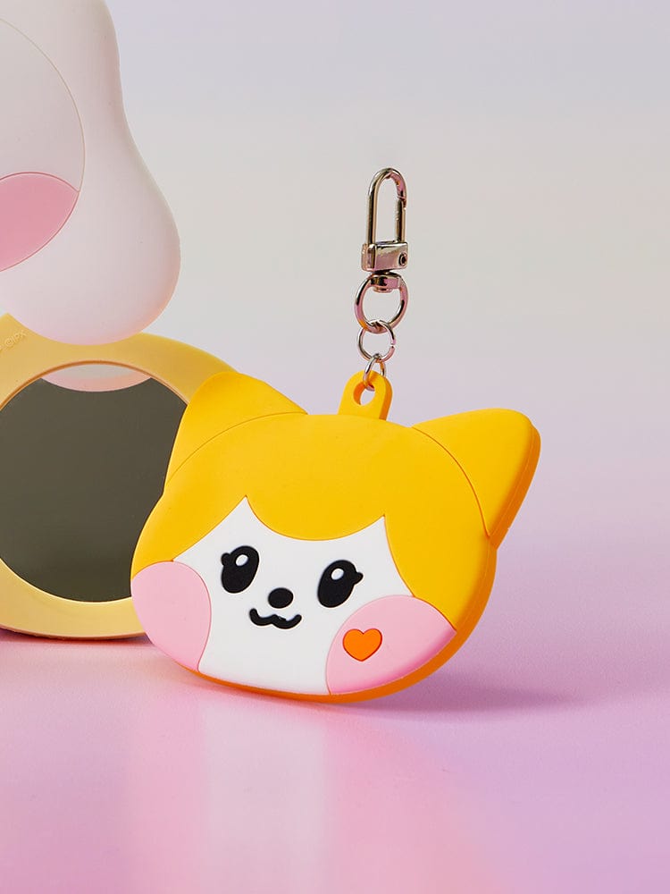 minive mini hand mirror key ring