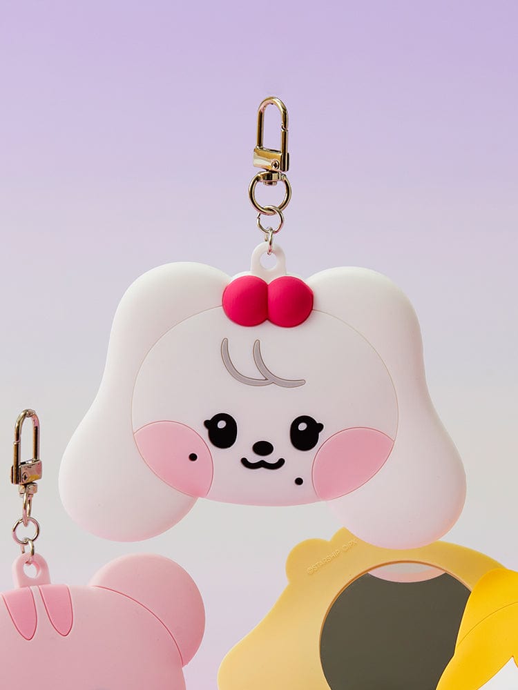minive mini hand mirror key ring