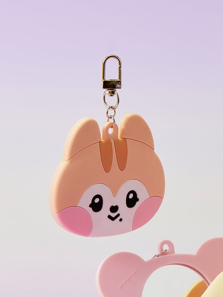minive mini hand mirror key ring