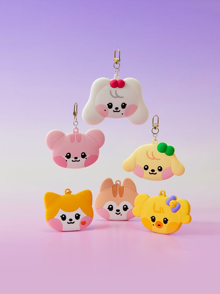 minive mini hand mirror key ring