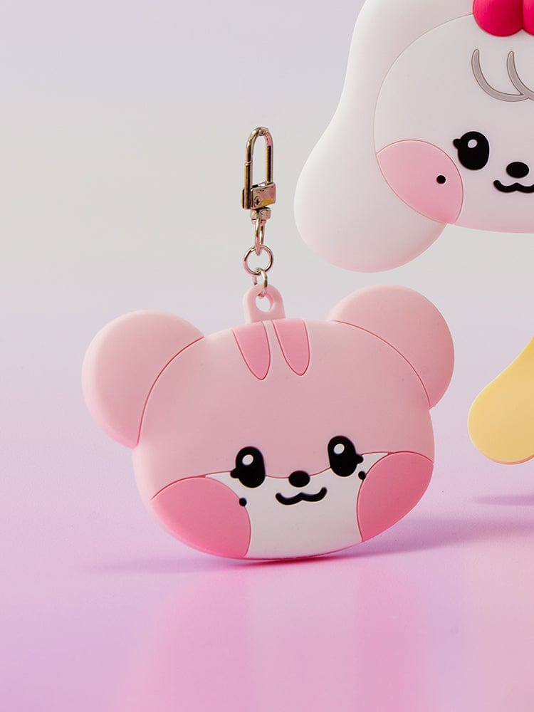 minive mini hand mirror key ring