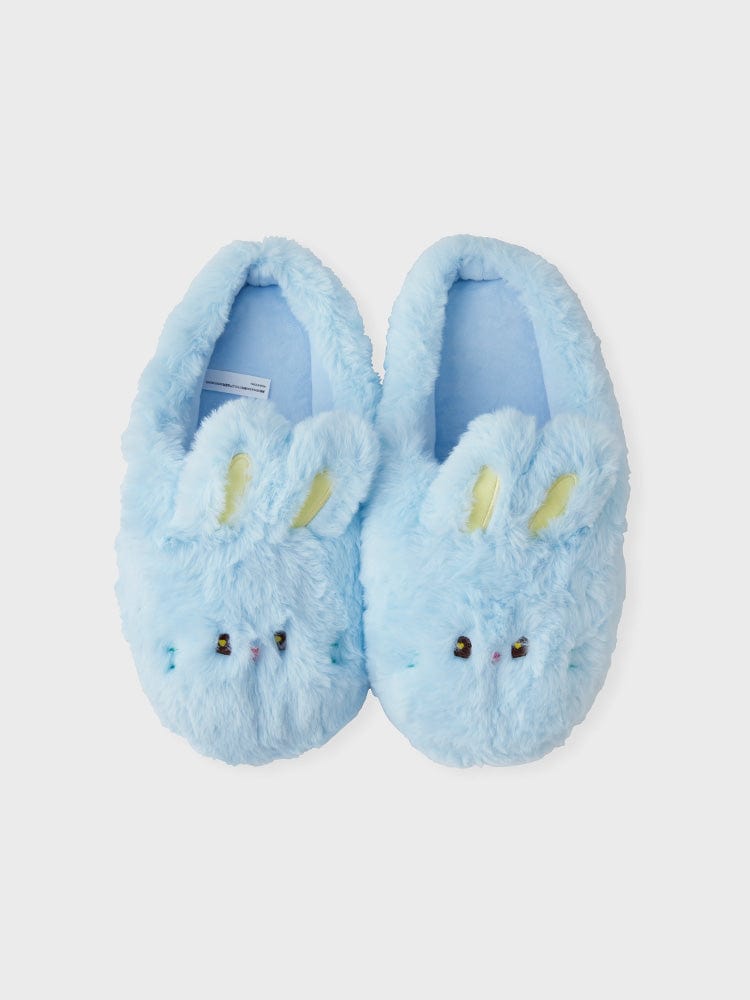 bunini plush room shoes (BLUE)
