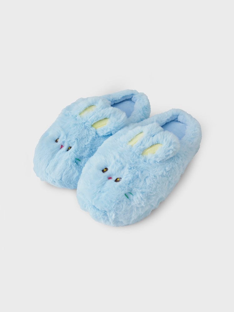 bunini plush room shoes (BLUE)
