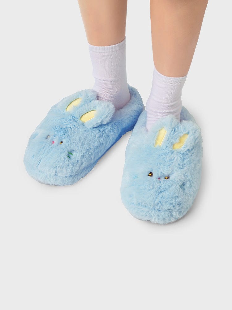 bunini plush room shoes (BLUE)