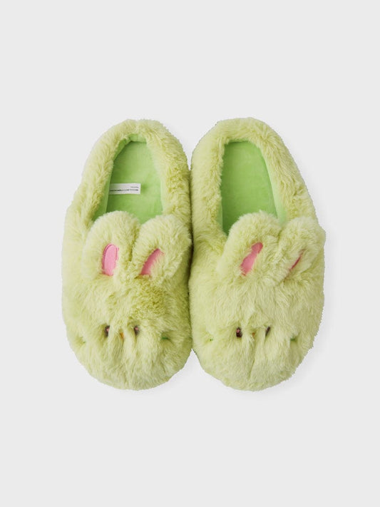 bunini plush room shoes (GREEN)