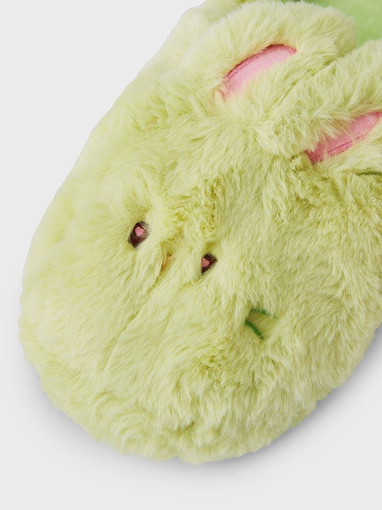 bunini plush room shoes (GREEN)