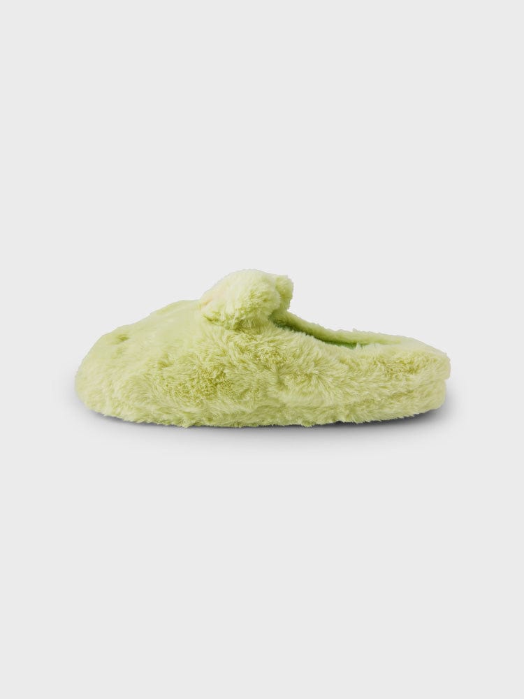 bunini plush room shoes (GREEN)