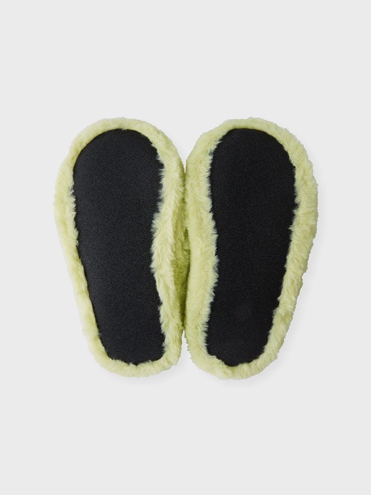 bunini plush room shoes (GREEN)