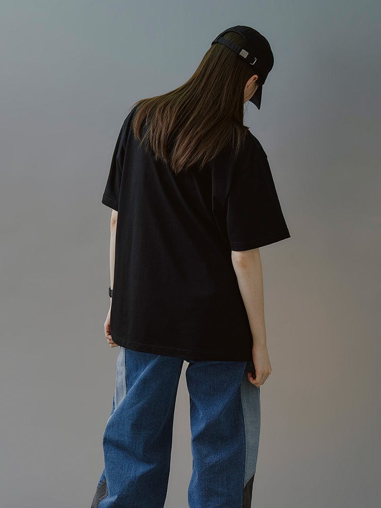 NewJeans x Hiroshi Fujiwara 꼴레 티셔츠 VER.1 (BLACK)