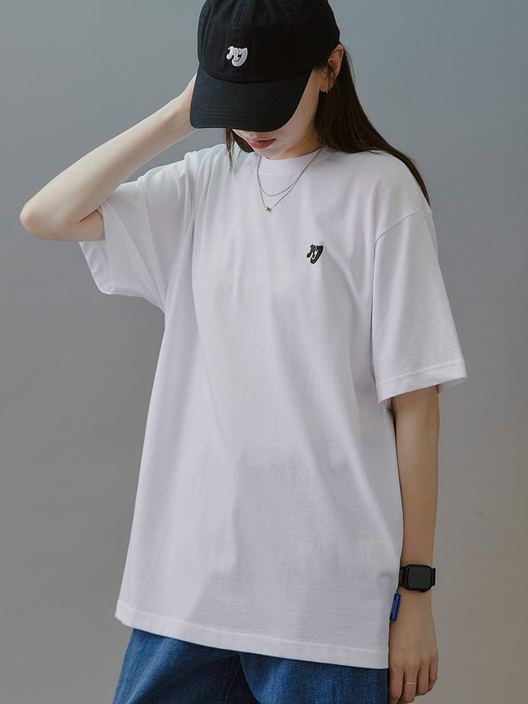 NewJeans x Hiroshi Fujiwara 꼴레 티셔츠 VER.4 (WHITE)