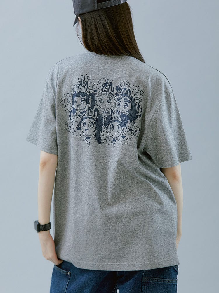 NewJeans x MURAKAMI 티셔츠 (MELANGE GRAY)