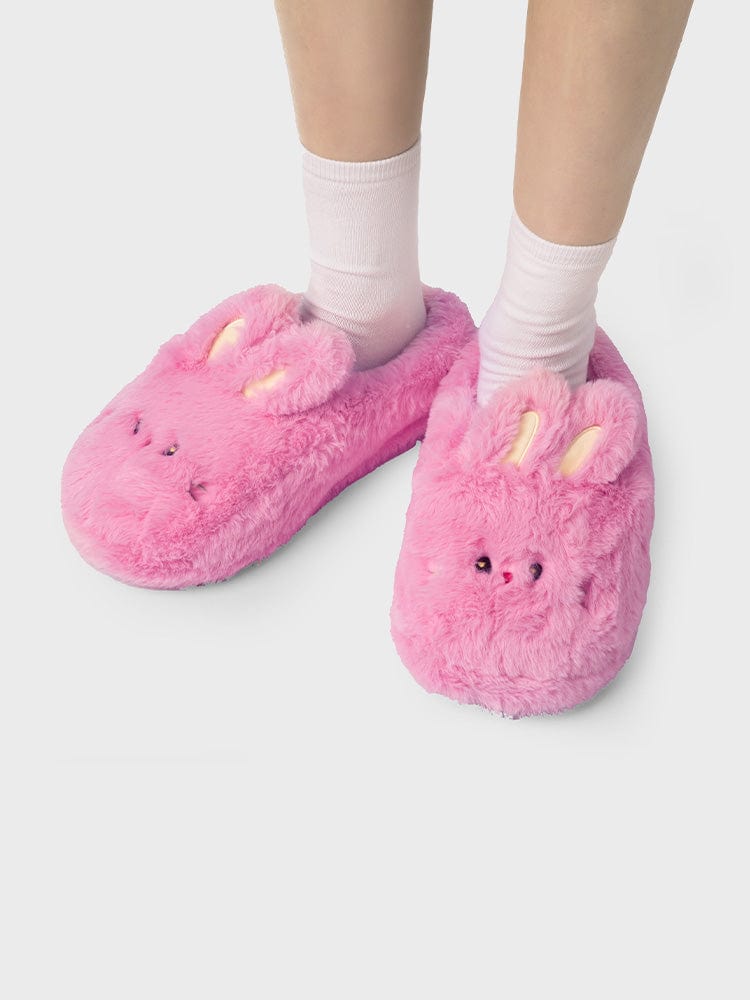 bunini plush room shoes (PINK)