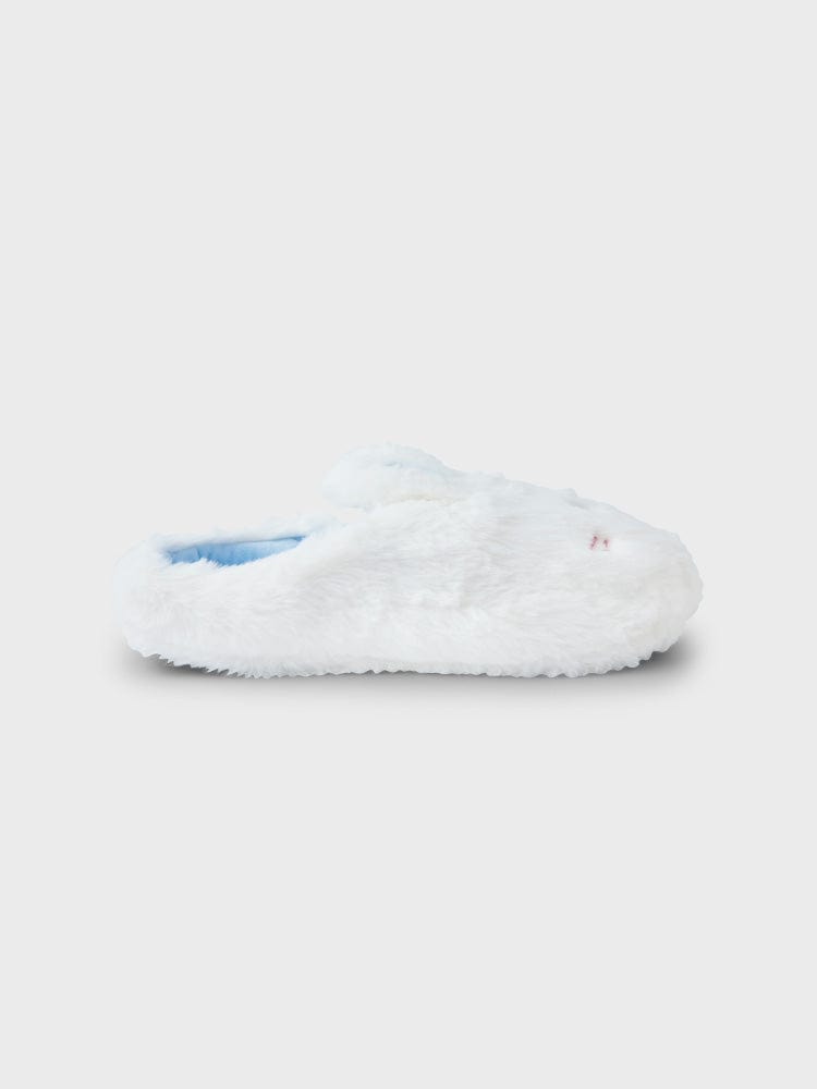 bunini plush room shoes (WHITE)