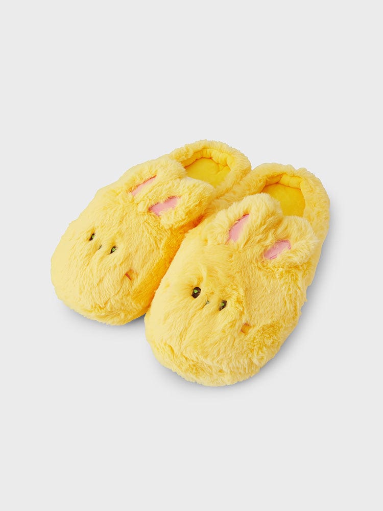 bunini plush room shoes (YELLOW)