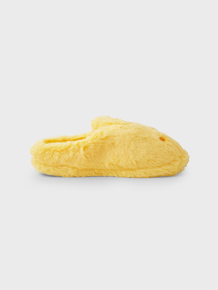 bunini plush room shoes (YELLOW)