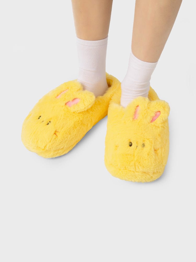 bunini plush room shoes (YELLOW)