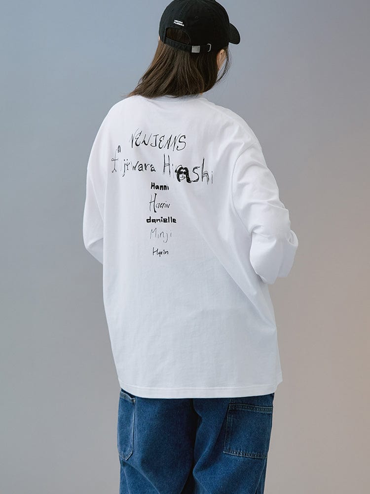 New Jeans X Hiroshi Fujiwara Collet Long Sleeve T-shirt ver.3