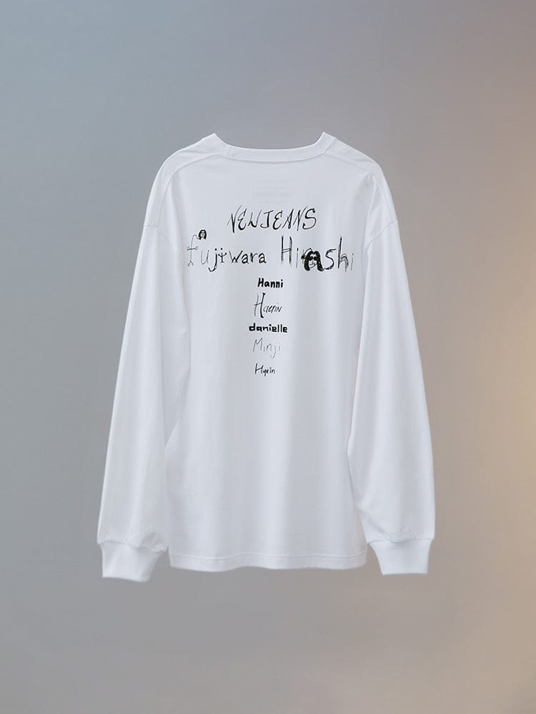New Jeans X Hiroshi Fujiwara Collet Long Sleeve T-shirt ver.3