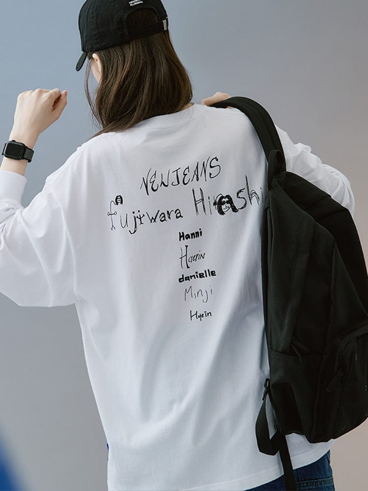 New Jeans X Hiroshi Fujiwara Collet Long Sleeve T-shirt ver.3