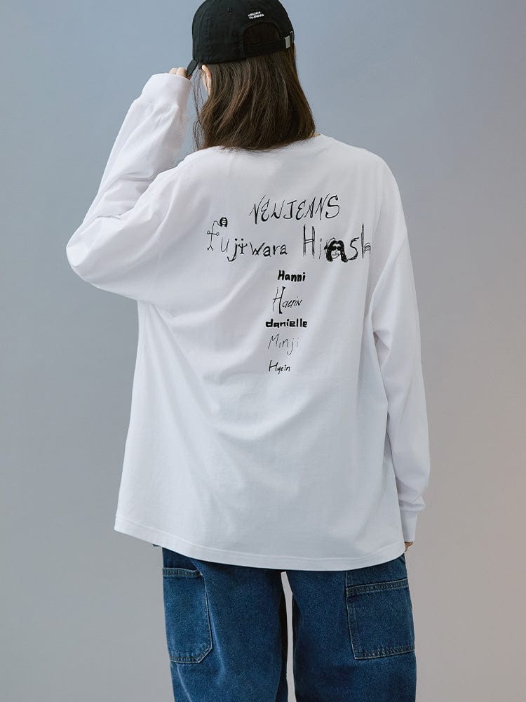 New Jeans X Hiroshi Fujiwara Collet Long Sleeve T-shirt ver.3