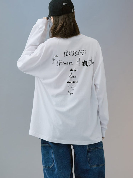 New Jeans X Hiroshi Fujiwara Collet Long Sleeve T-shirt ver.3