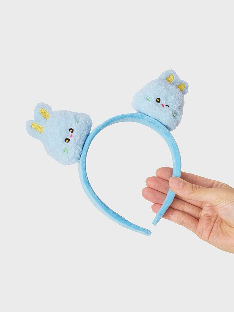 bunini plush hairband (BLUE)