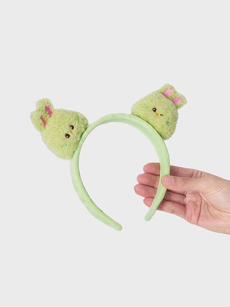 bunini plush hairband (GREEN)