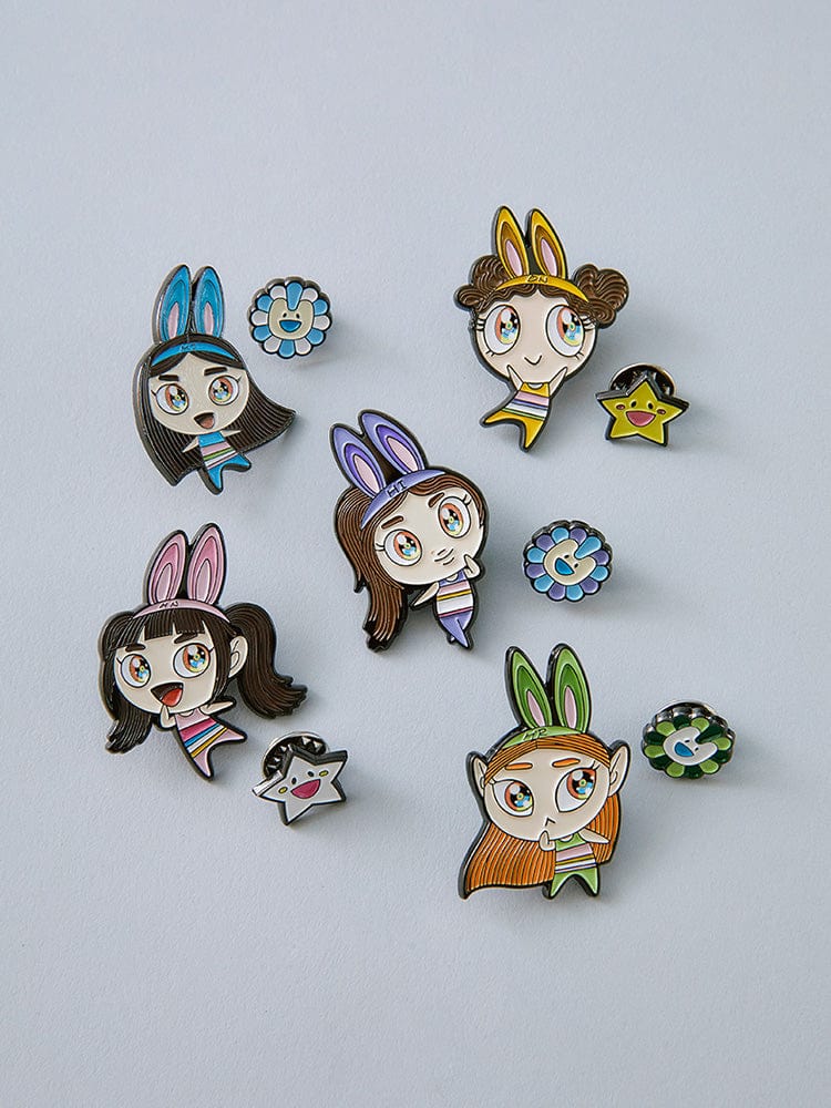 New Jeans x MURAKAMI Metal Pin Badge