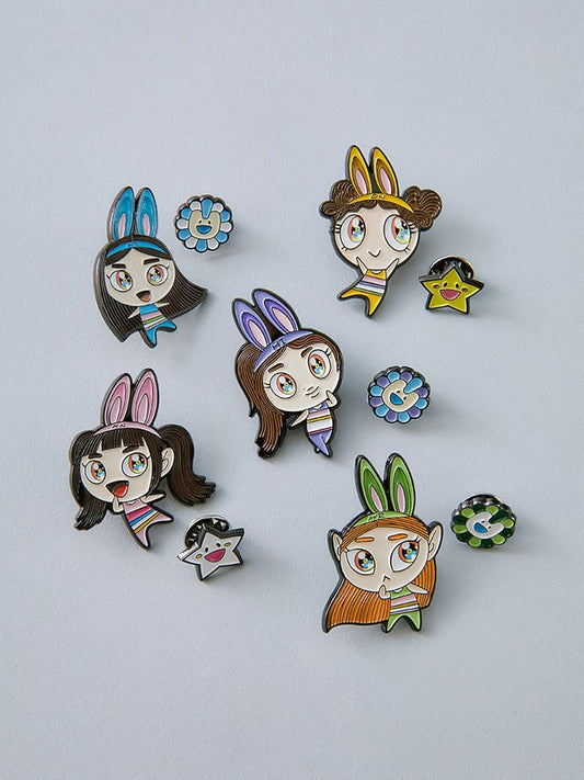 New Jeans x MURAKAMI Metal Pin Badge